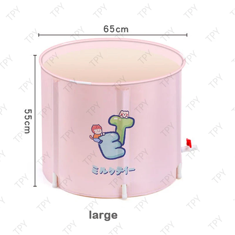 

Baby Bathtub Swimming Bucket Household Thickened Children's Bath Bucket Folding Baby Bath Bucket Anti-Slippery Baby Artifact