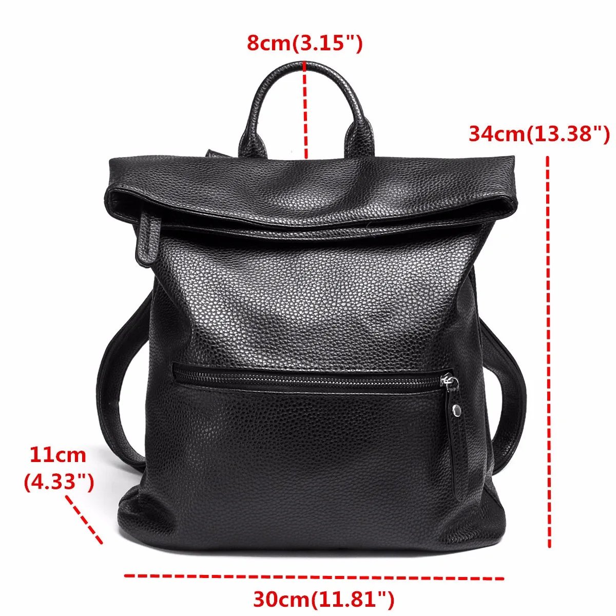 

Leather Backpacks Women Shoulder Bags Large Capacity New Fashion Korean Style Rucksack Zipper Packsack Mochila Bolsa Feminina