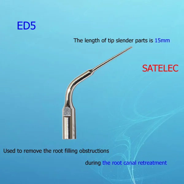 5 шт. эндододонтические стоматологические ультразвуковые насадки ED1 ED2 ED3 ED4 ED5 для