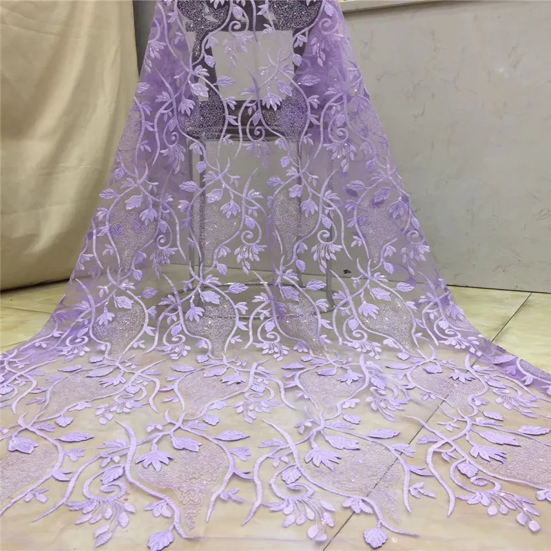 2019 французский нигерийский Тюль кружевная ткань Высокое качество африканская