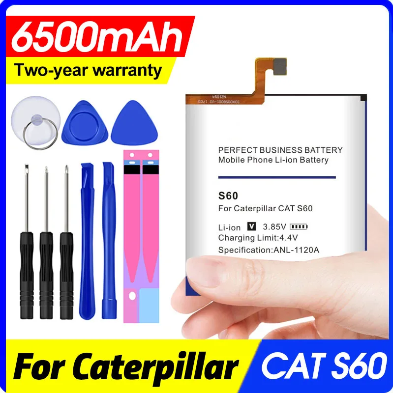 

6500mah for Caterpillar Cat S60 App-12f-f57571-cgx-111 Battery+tool