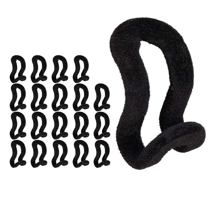

40Pcs Hanger Non-Slip Hooks Flocking Mini Hanger Non-Slip Hooks Clothes Non-Slip and Space-Saving Stacking Hooks