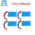 Аккумулятор LiPo 7,4 в 1100 мА  ч для WLtoys A949, A959, A969, A979, V912, V913, V353, k929, V262, L959, T23, T55, 2S, 7,4 В, 25C
