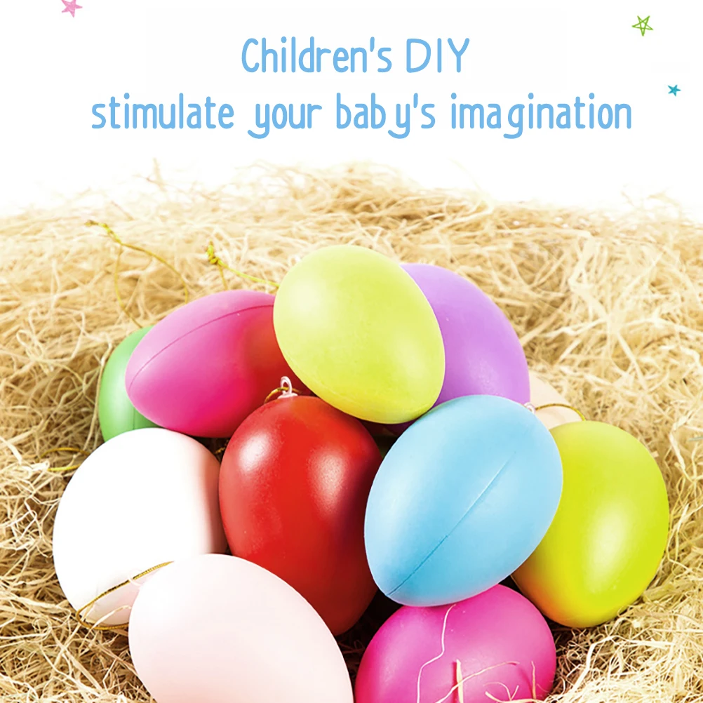 Милые пластиковые пасхальные яйца картина сделай сам красочные украшения ручной