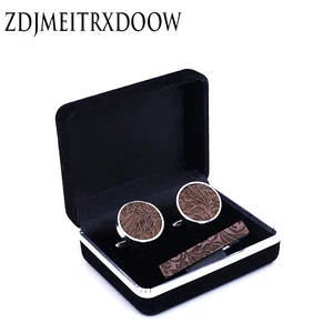 Laser Engraving Wooden Cufflinks Necktie Tie Bar Clasp Clip Cufflinks Set Gift Plain Skinny Tie Clip Pins Bars 10 item image