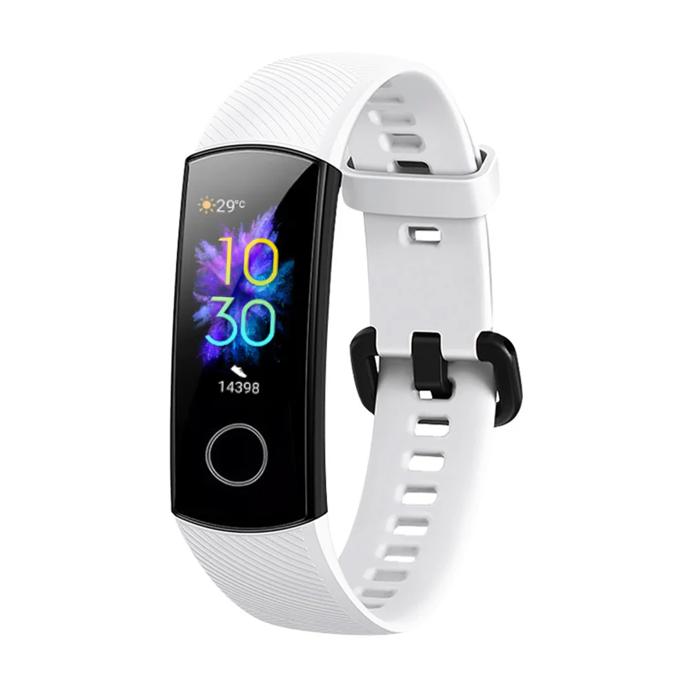 Спортивный силиконовый ремешок для часов Huawei Honor Band 5 4 сменный оригинальный