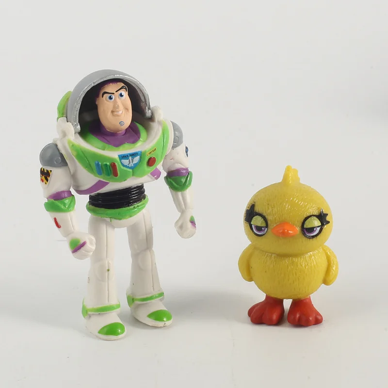 Movie 7 pcs/set Cartoon Toy Story 4 Buzz lightyear Forky Woody Jessie lotso Bullseye Horse Doll Action Figure Boy Kid Gift