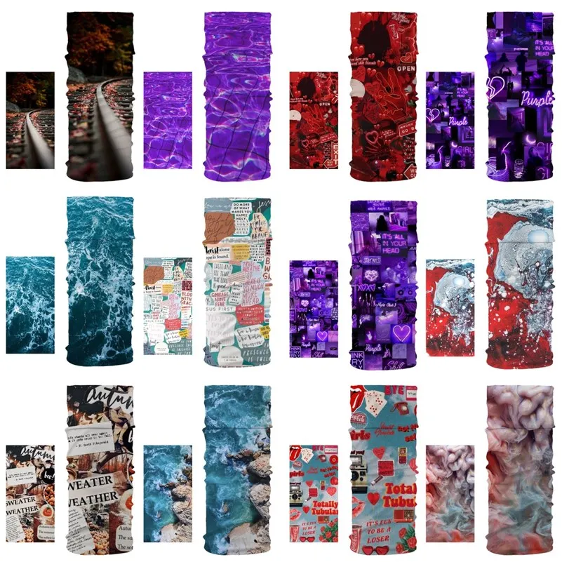 

New Men Women's Magic Scarf Multi-use Bandana Seamless Head Face Mask Neck Gaiter Snood Headwear Sport Hiking Cycling Tube Scarf