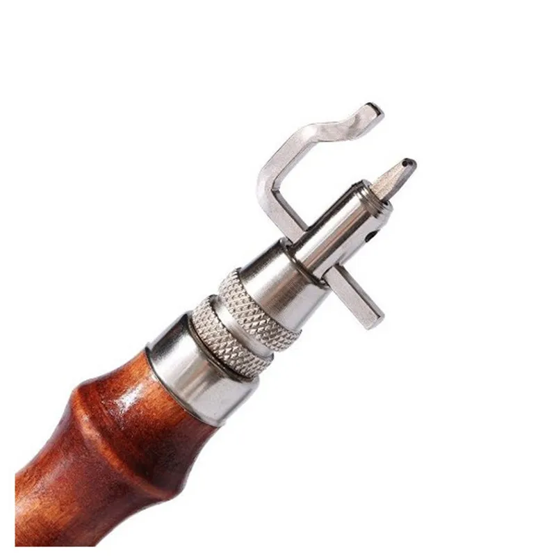 

7 in 1 Set Pro Leathercraft Adjustable Stitching and Groover Crease Leather Tool DIY Handmade Practical