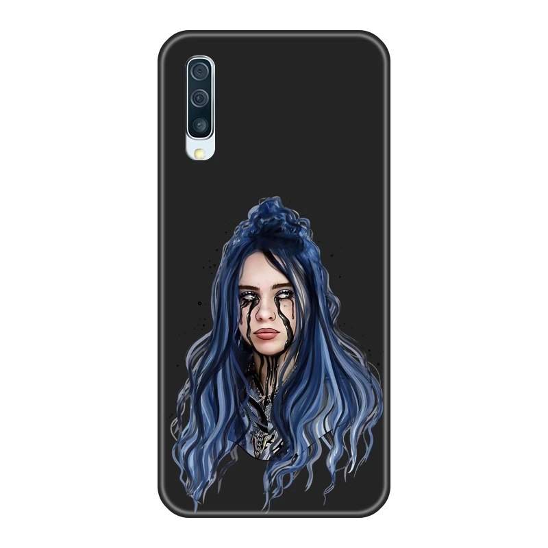 Чехол для samsung Galaxy A10 A20 A30 A40, силиконовый чехол Billie Eilish, задняя крышка для samsung A80 A70 A60 A50, чехол для телефона