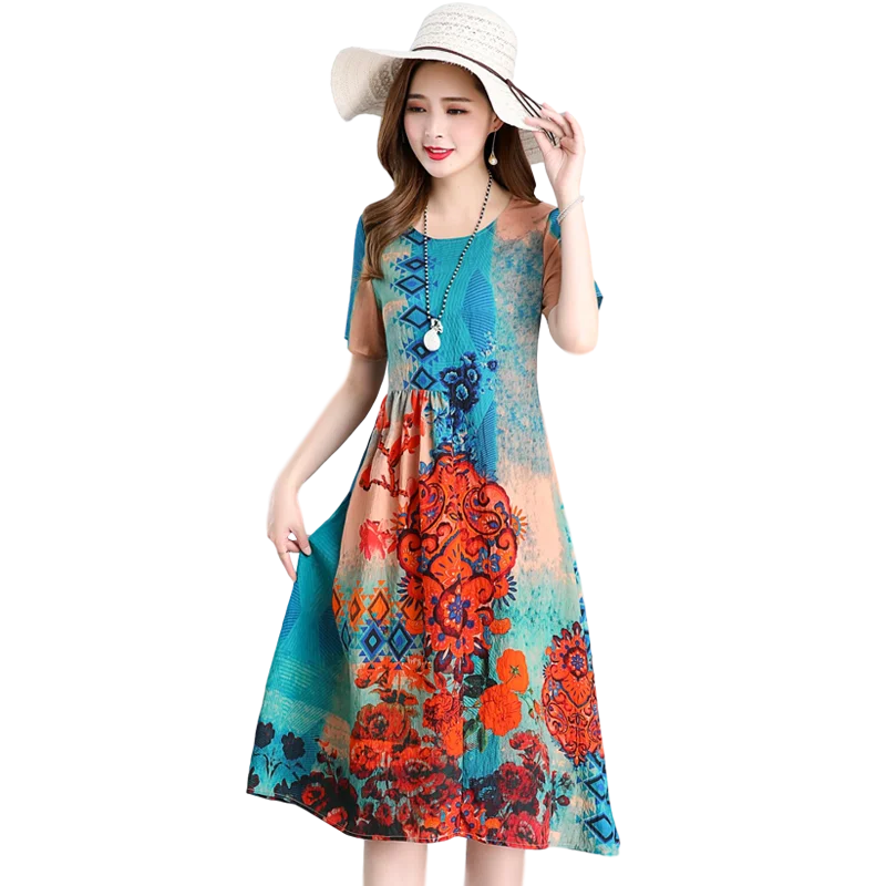 

Silk Mulberry Silk Dress Women's Summer 2021 New Loose Middle Aged Mother's Dress