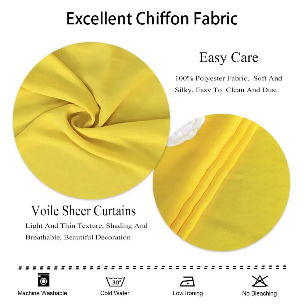 Белый полупрозрачный фон занавески набор из 2 панелей 4x10 футов шифоновая ткань