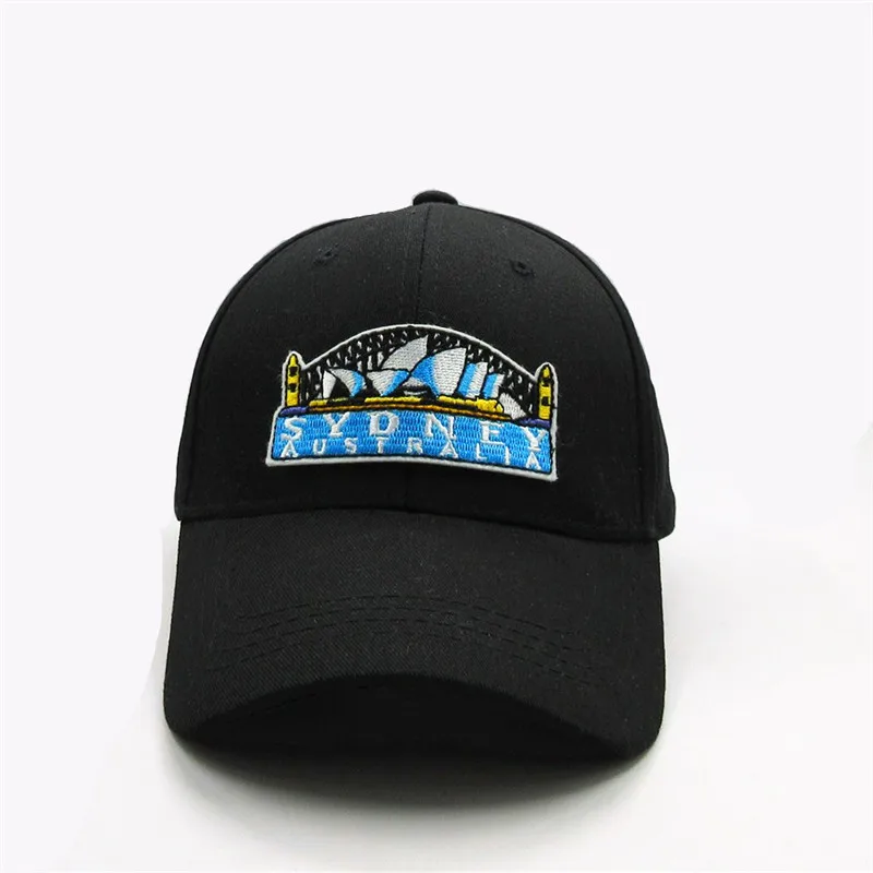 

2021 Geometric Building Embroidery Cotton Baseball Cap Hip-hop Adjustable Snapback Hats for Men and Women 388