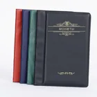 120 клетка в линию маленькая книжка для монет портативный фотоальбом книга для коллекционирования монет маленькая книжка для коллекционирования юбилейных монет с фиксированной страницей