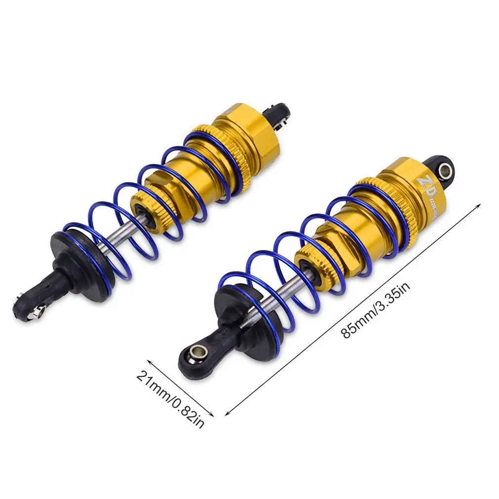 

2PCS 92/105MM RC Alloy Front/Rear Oil Filled Shock Absorber Adjustable for ZD Racing 7358 1/10 RC Car Buggy Truggy Truck