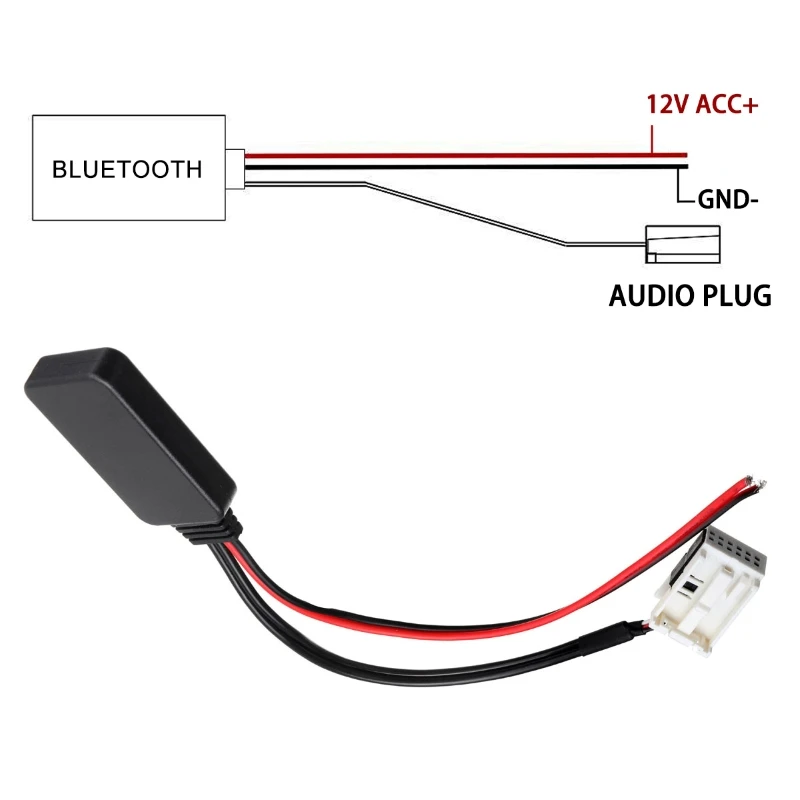 Модуль Bluetooth 5 0 беспроводное радио стереомагнитола Кабель-адаптер 12Pin для Peugeot 207