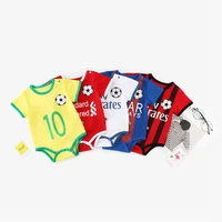 2020 baby rompers children summer sports football baby boy girls short sleeve clothes infant sports jumpsuits clothes