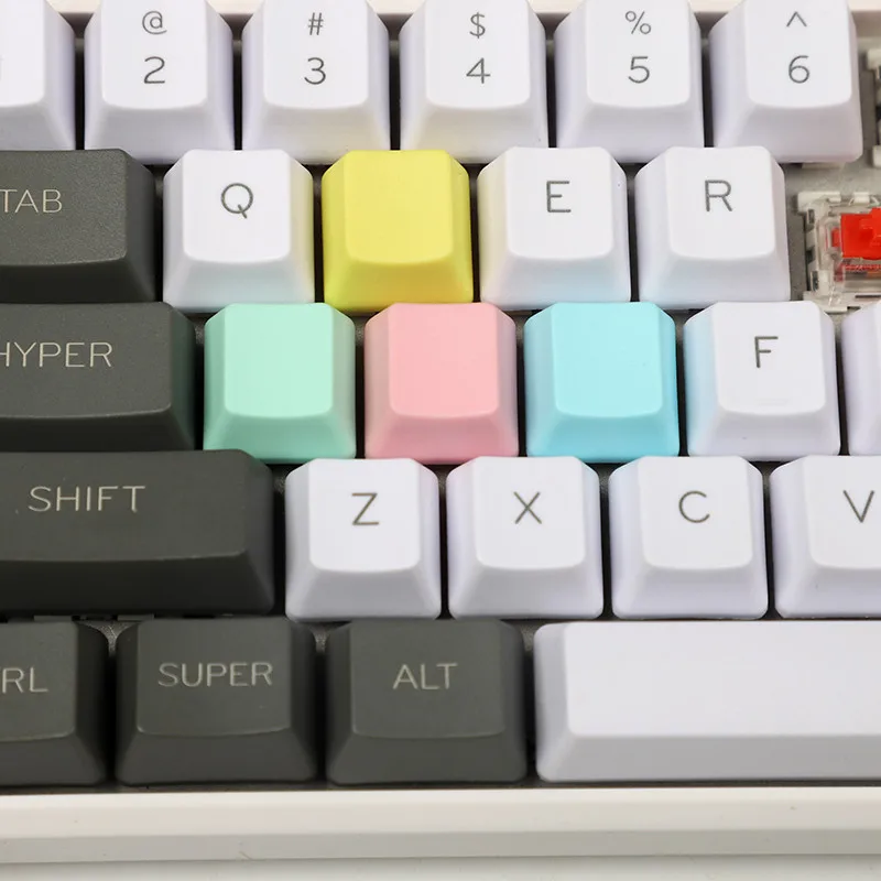 OEM профиль PBT колпачки клавиш механическая клавиатура ESC WASD стрелка белый красный