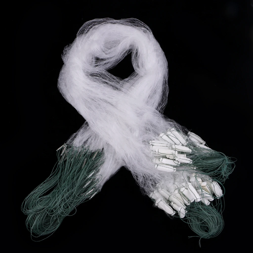 Однопальцевая плавающая сетка Полиэтиленовая рыболовная ловушка для рыбы