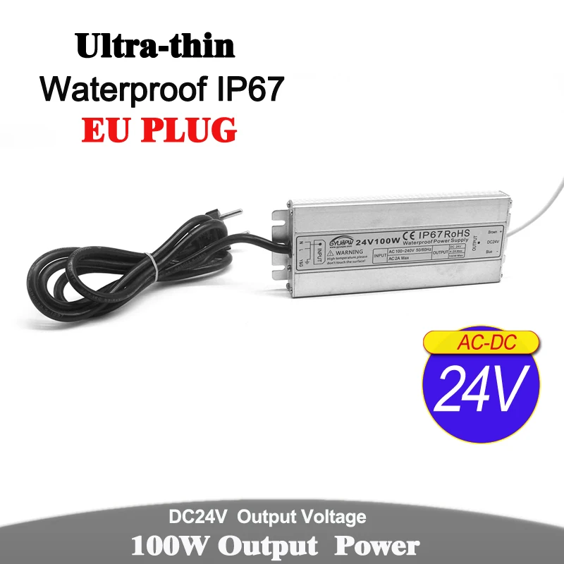 Трансформатор освесветильник с вилкой Стандарта ЕС 12 в пост. Тока 24 60 Вт 72 100 120 150