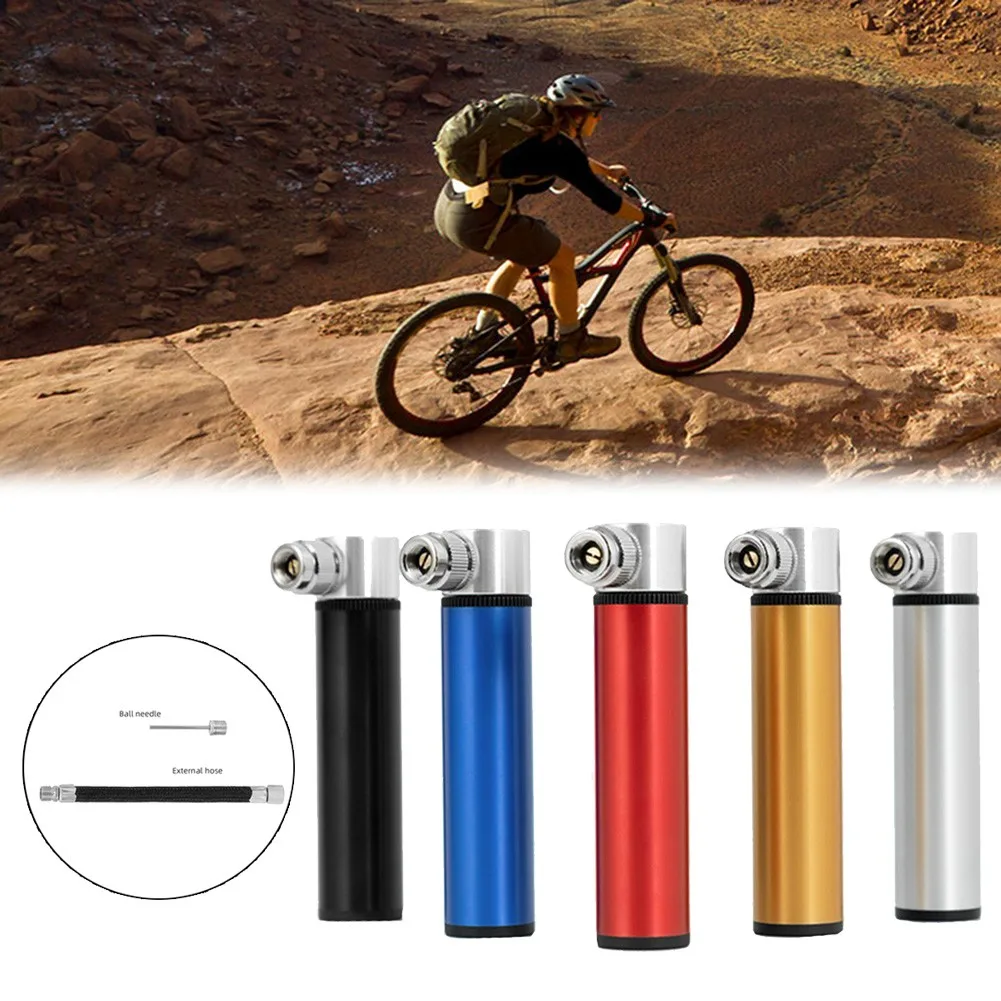 

Mountain Bike Mini Pump Balloon Pump Inflator With Needle FV/AV MTB Road Bike Tire Basketball Sports Ball Portable Inflator