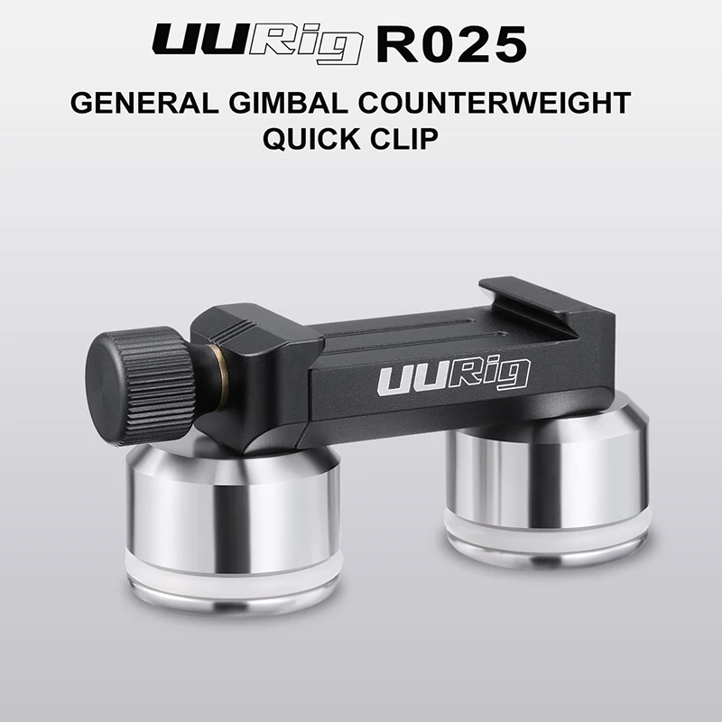 UURig R025 DSLR Gimbal Counter weight Quick Clip для Dji Ronin S SC Zhiyun Feiyu AK2000 AK4000 Weight BMCC 4K 8K|Аксессуары систем