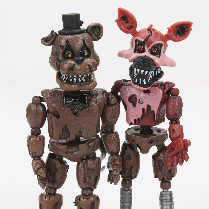 Фигурки героев мультфильмов FNAF 6 шт./компл. кошмар Бонни Фокси Фредди фазбер