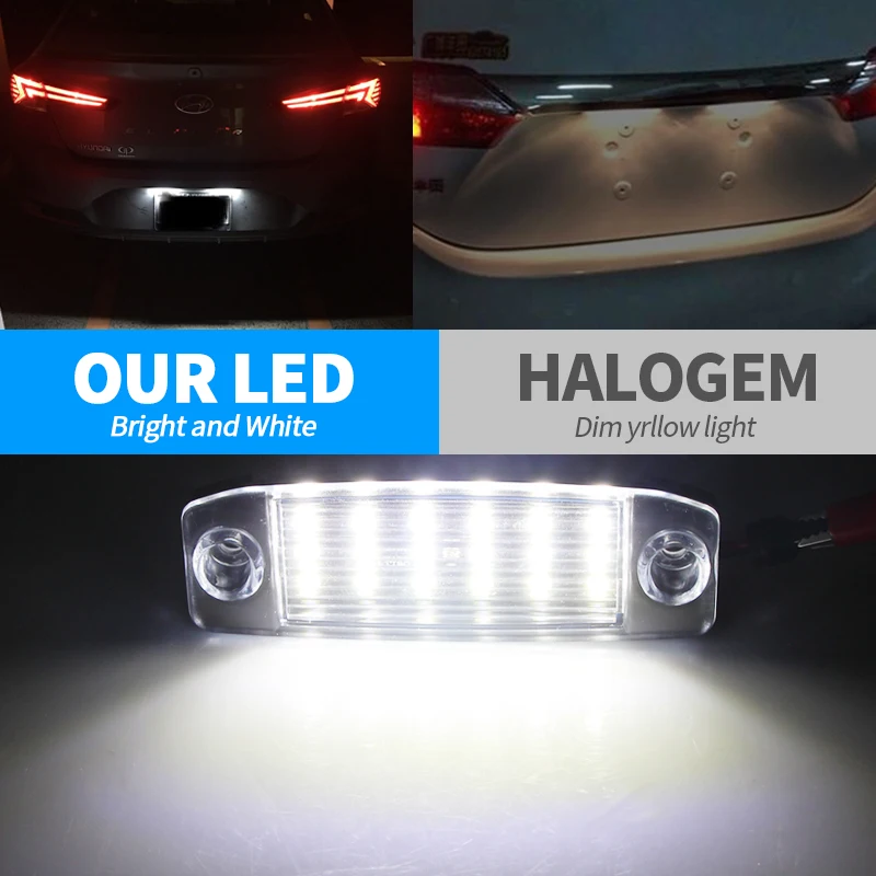 2 шт. автомобильных светодиодных номерных знаков для Hyundai Sonata 10 10-13 YF 10MY 2010-2013 GF Kia Sportage 2011-2013