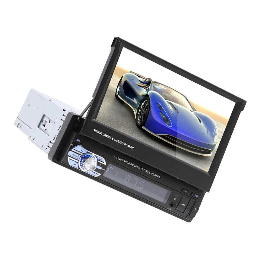 

1Pc 7 Inches Flexible Professional Car Mp5 Player Mp3 Radio AIO Machine