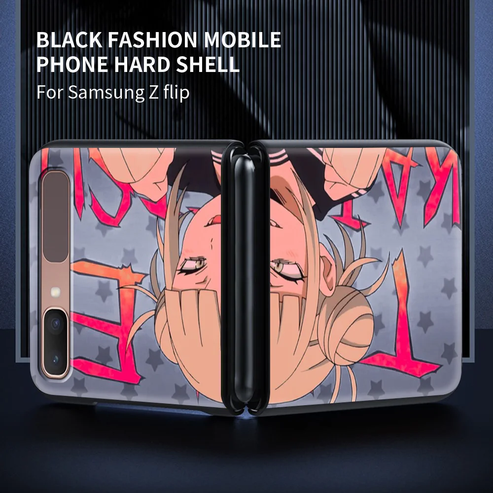 

Case For Samsung Galaxy Z flip Case Protective Shell Shockproof Hard Cover Smartphone Accessories Funda Anime Himiko