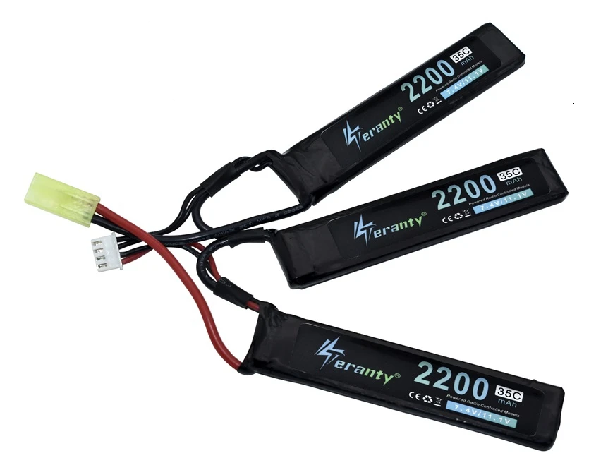 Апгрейд 2200 мАч 35C Водяные Пистолеты 1 шт. 11 В Lipo батарея 3S для AKKU Mini Airsoft BB Воздушный