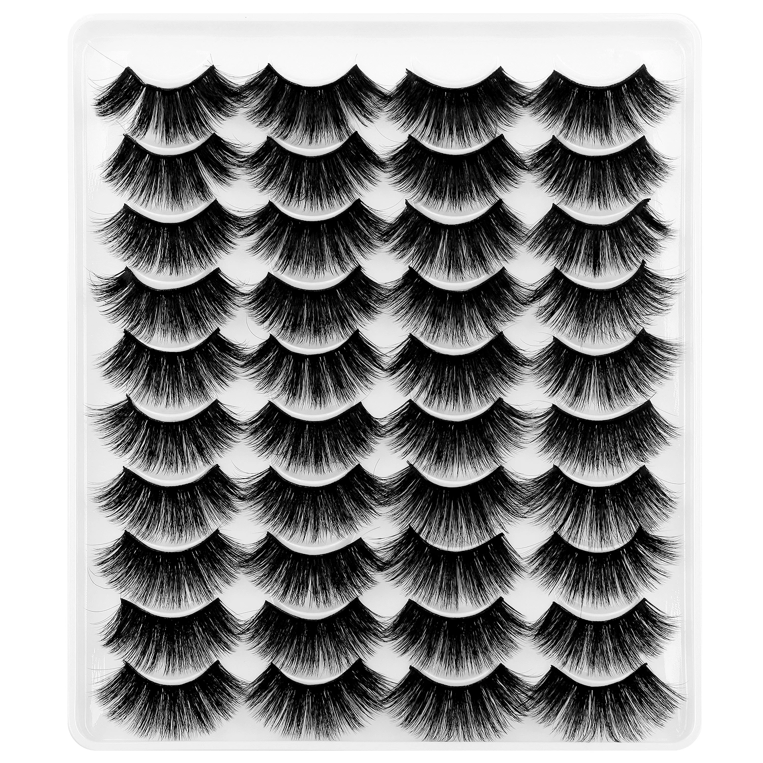 3D настоящие норковые ресницы натуральные накладные серо коричневого цвета