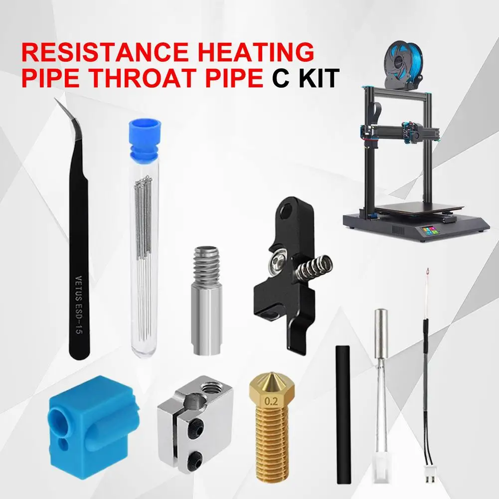 Набор нагревательных труб для 3D-принтера Sidewinder X1 Genius Nozzle Hotend Silicone Sleeve - купить по