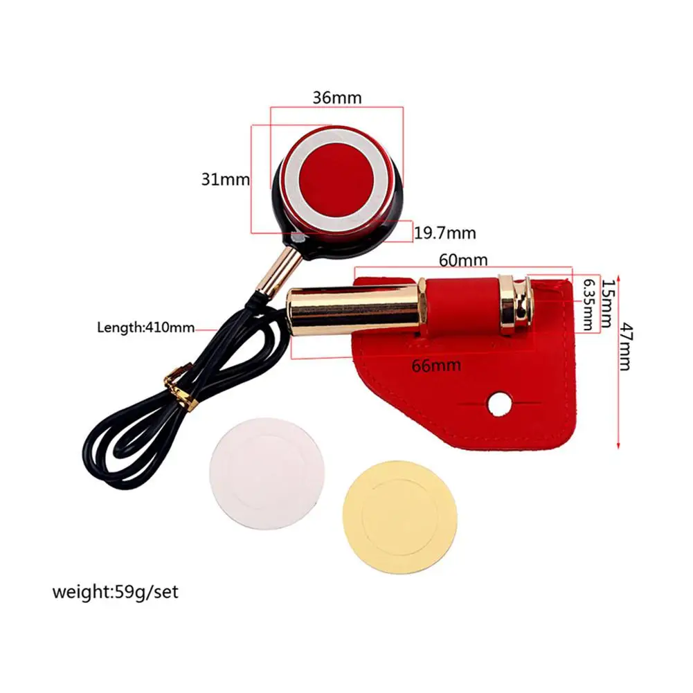 

2020 Guitar Accessories Contact Microphone Cylinder Guitar Microphone Pickup Audio Cable Guitar Accessories
