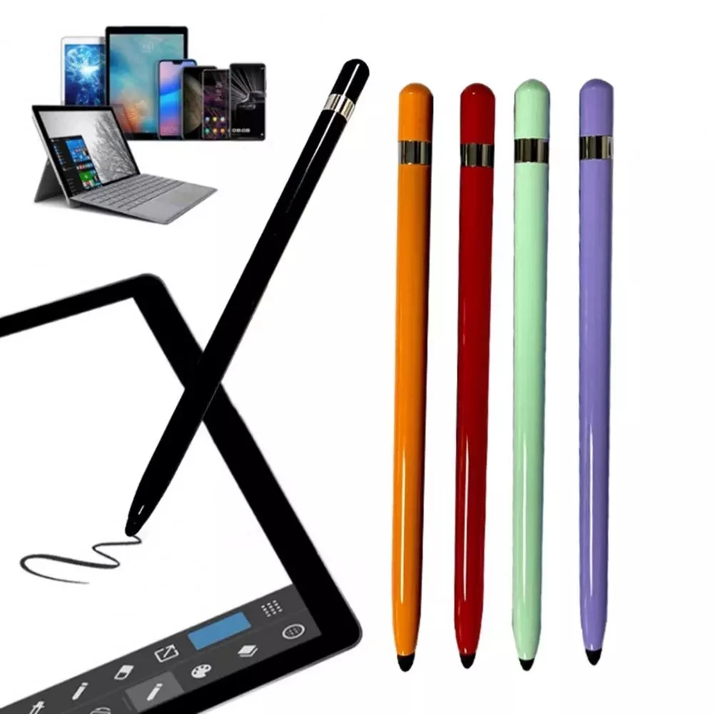 

Portable Dual Heads Ends Stylus Universal Replacement Stylus Pen Soft Nib Writing Drawing Capacitive Tablet Phone Stylus