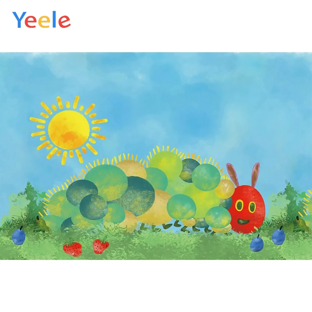 Виниловый фон для фотосъемки новорожденных на заказ с мультяшной тематикой |