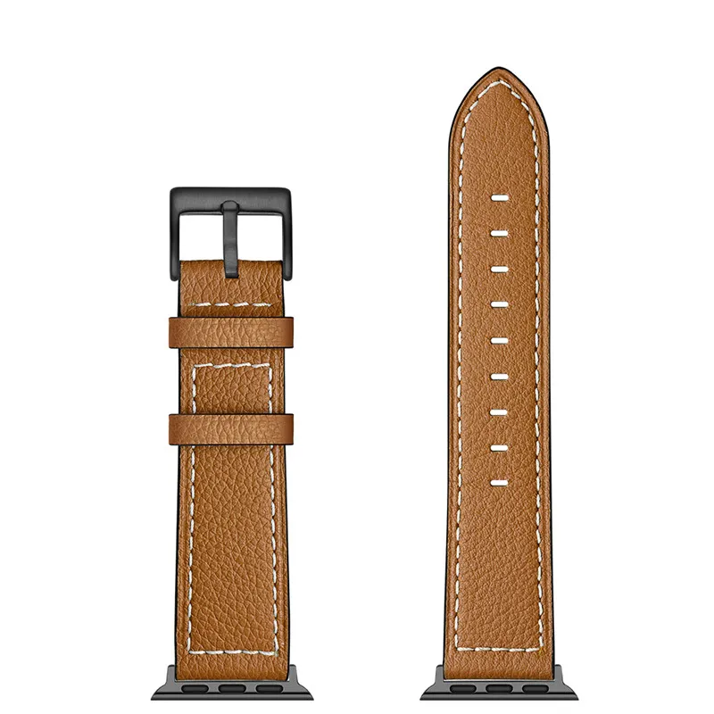 

Watch Strap for Apple Watch Band 44mm Series 4 40mm Genuine Leather Bands Link Wrist Bracelet for IWatch Series 1/2/3 38mm 42mm
