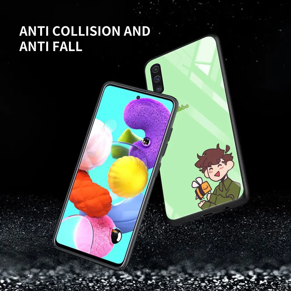 

Dream Smp Game Cartoons Glass For Samsung Galaxy A51 A71 A50 A70 Tempered Phone Case A31 A21s A30 A91 A41 M31 A40 A32 A12 Cover