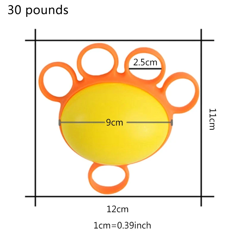 1 шт. мяч для пальцев массажный реабилитационный тренировочный пожилых рук