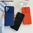 Чехол для Xiaomi Redmi Note 10 Pro 9s 10s 9T Mi 11 Lite 5G NE Poco X3 Pro NFC слайд Защита объектива Мягкий силиконовый чехол Coque