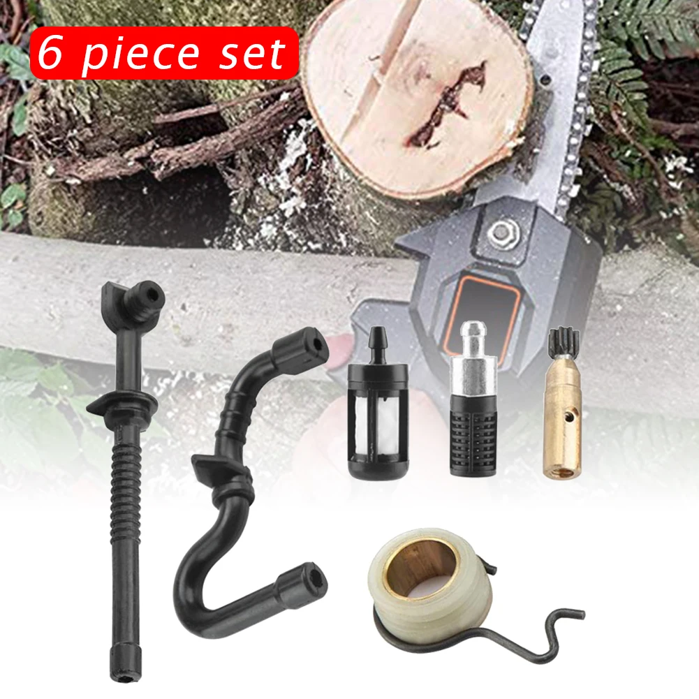 

Chainsaw Oil Pump Worm Gear Fuel Hose Filter Kit Accessories for Stihl MS180 MS170 018 017