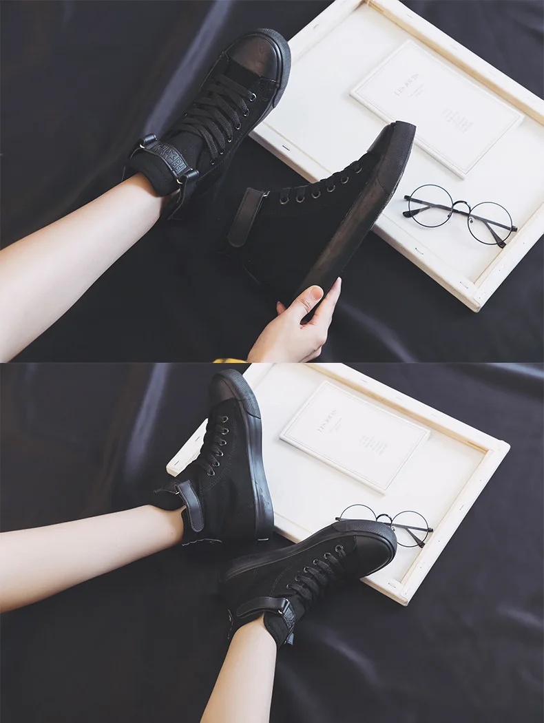 Новые кроссовки унисекс; zapatos de mujer; обувь с высоким берцем; Женская Осенняя мода года; Вулканизированная обувь; женская повседневная обувь на плоской подошве со шнуровкой
