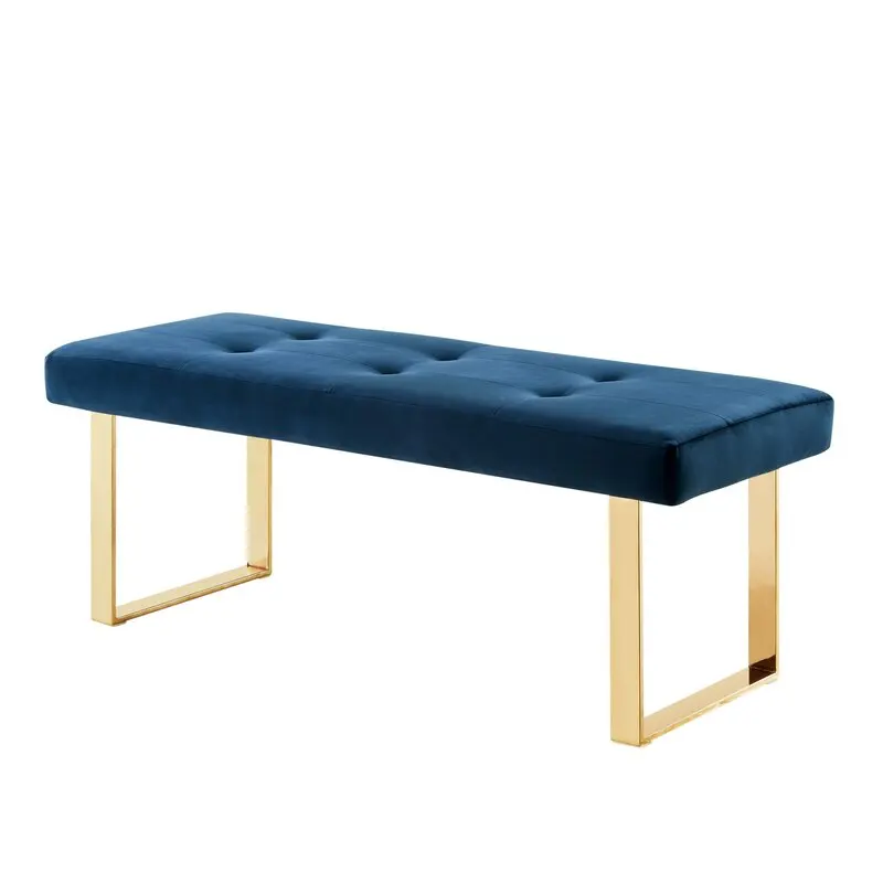 

New luxury modern bedroom leather Living room furniture french style ottoman benchs upholstered bedroom bench