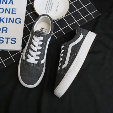 2020 low-top sneakers male CLASSICS MEN'S checkerboard vulcanized canvas shoes SK8 black and white hi skate sports | Обувь