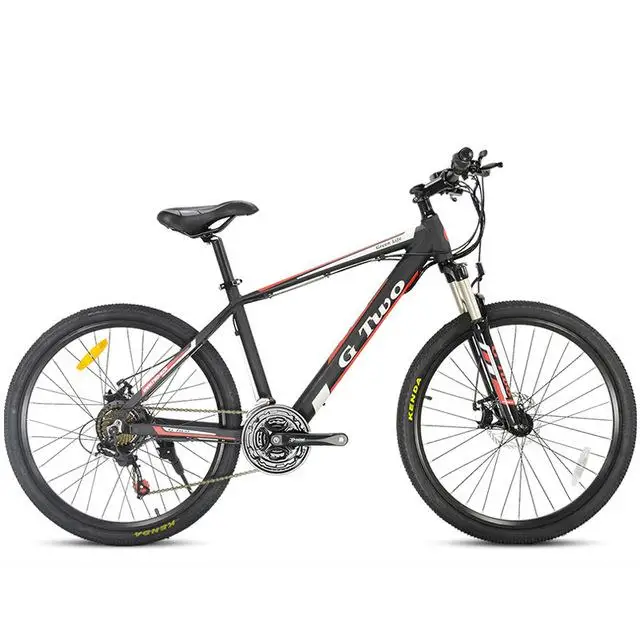 TypeA Black 26 Iches сиденье для электромопеда 2 колеса электрические велосипеды одномоторный 350 Вт 48 в два колеса 21 скорость E горный велосипед - Цвет: TypeA Black