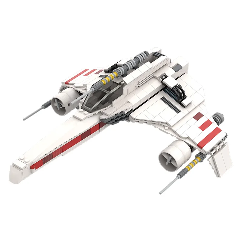 

MOC Interceptor Y Wing Starfighteral Space Wars Assault ship Light TIE Modified Rebellion Building Blocks Toys Kids