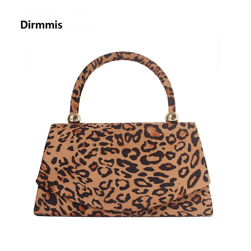 Брендовая новая осенне зимняя модная сумка на плечо Женская леопардовая