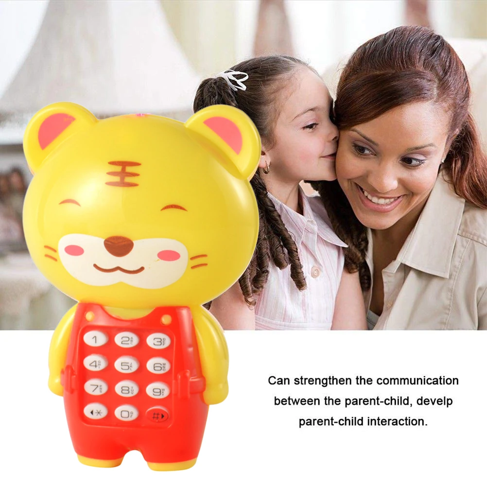 Творческий мультяшный музыкальный телефон светящиеся игрушки Веселая Детская