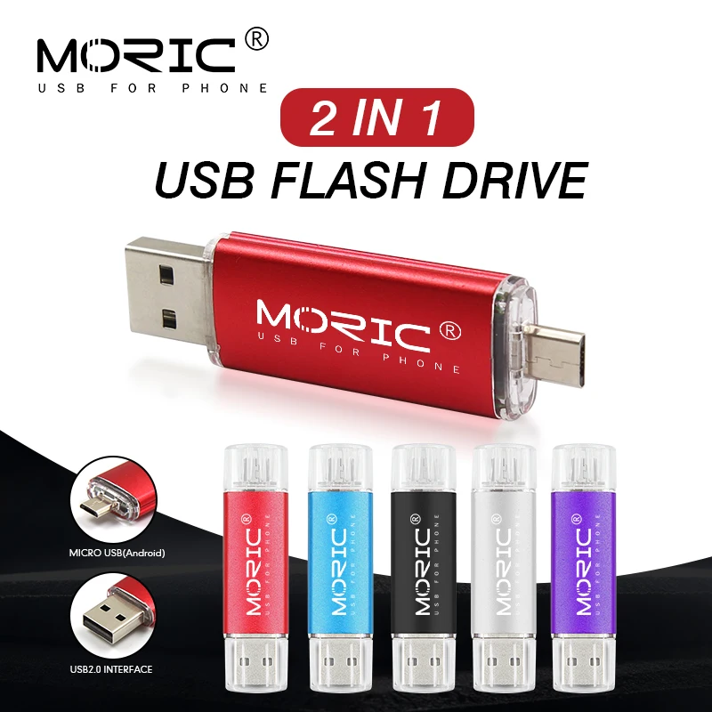 Двусторонний мобильный телефон USB флеш накопитель 128 Гб 64 usb 32 ГБ pen Drive 16 otg карта