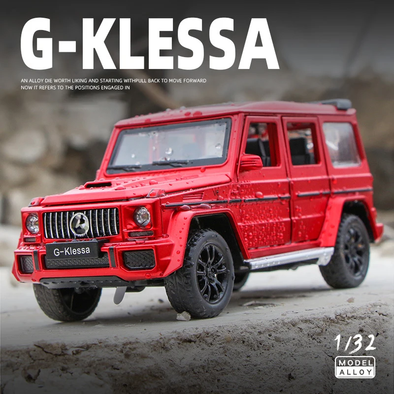

Nicce 1:32 Alloy Pull Back Model Car Model Toy Sound Light Pull Back Toy Car For G63 G-Klessa SUV AMG Toy For Boys Children Gift